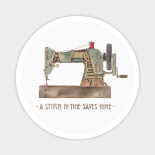 Steampunk Sewing Machine Magnet